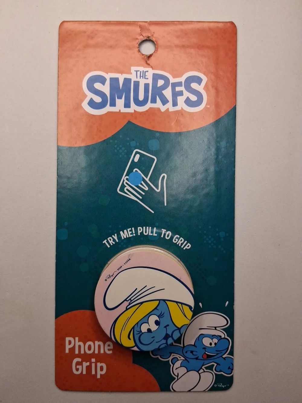 Smurfette Phone Grip Stand ~ Blue & White Smurfs ~ Best Brands ☆